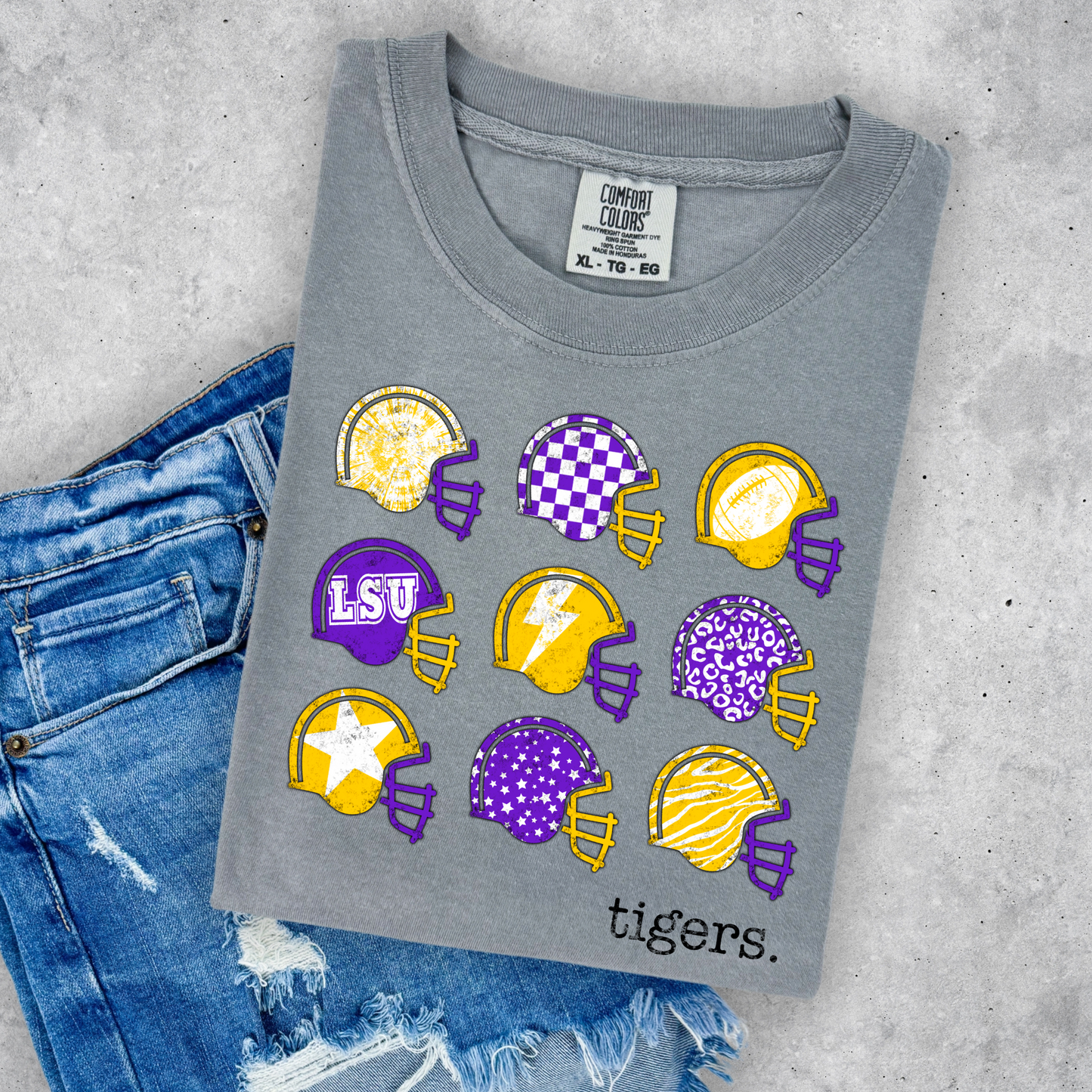 TIGER FOOTBALL HELMETS TEE