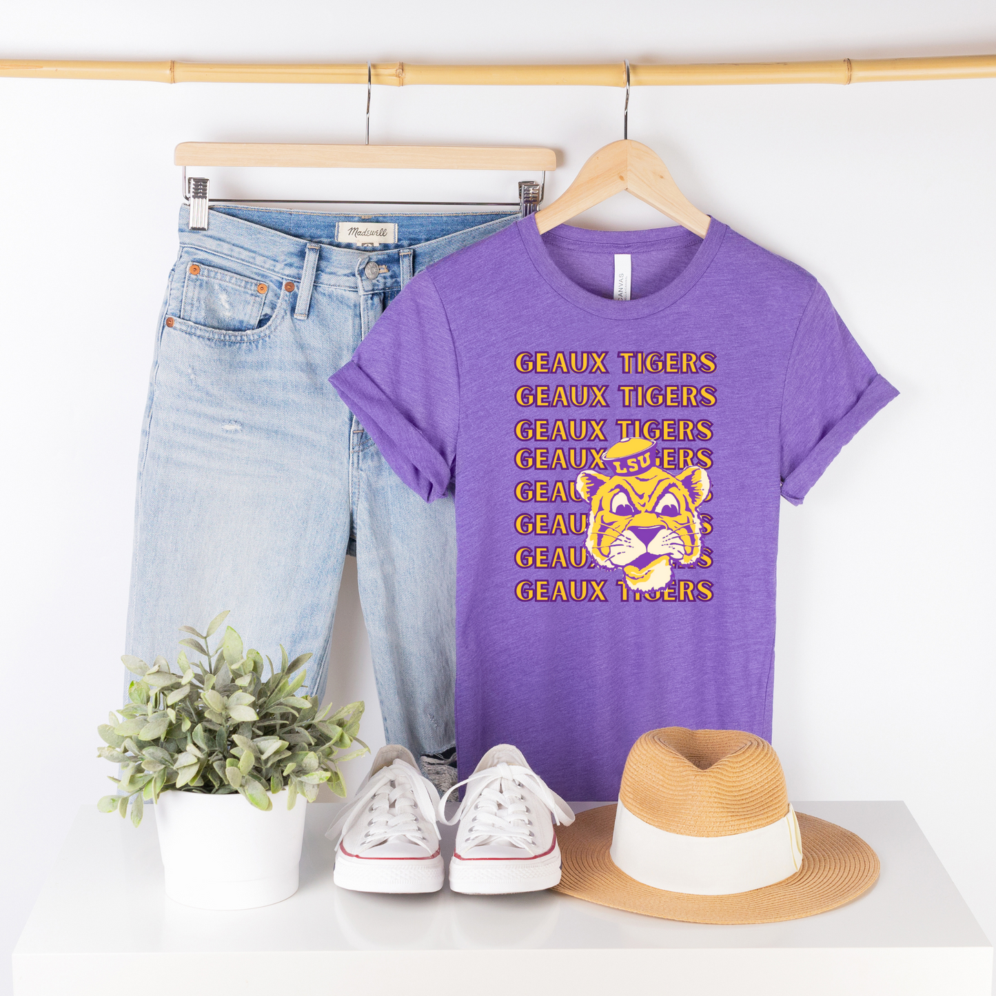 GEAUX TIGERS REPEAT TEE