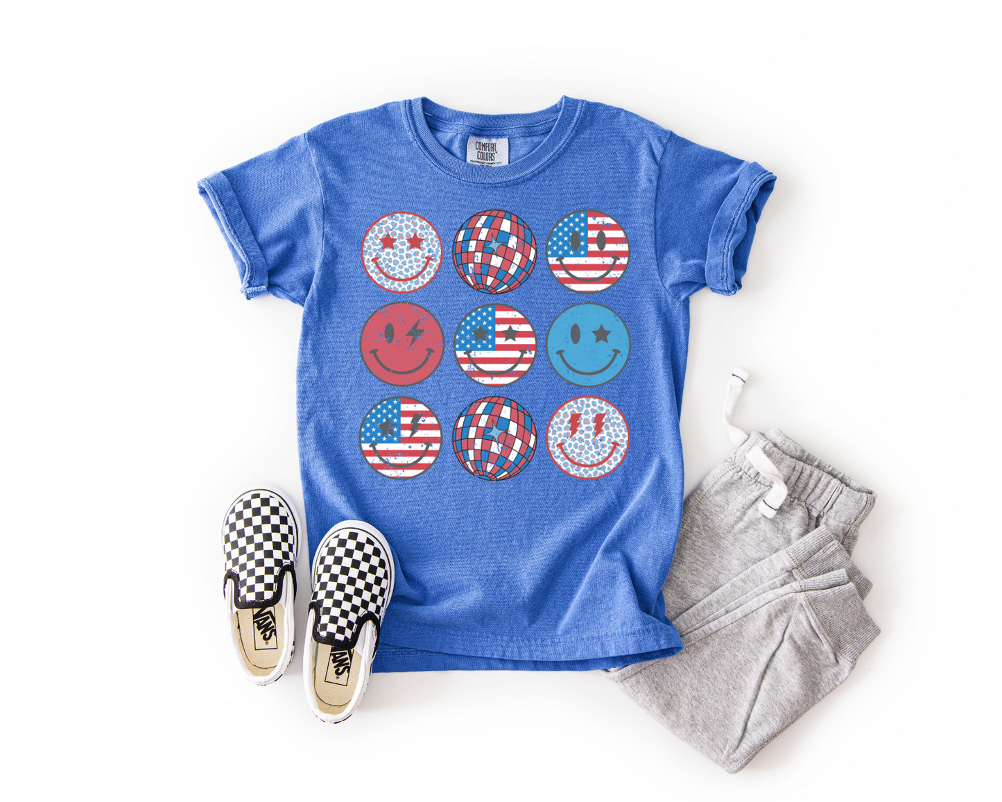 YOUTH PATRIOTIC SMILEY FACES