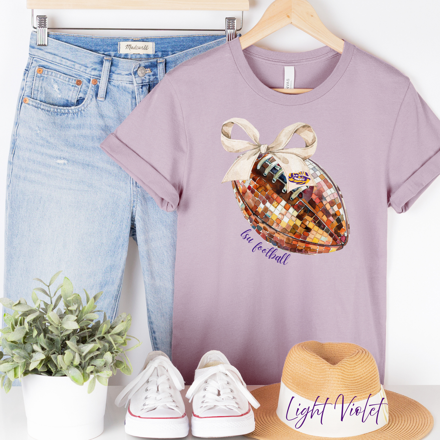 MOSAIC FOOTBALL BELLA CANVAS TEE