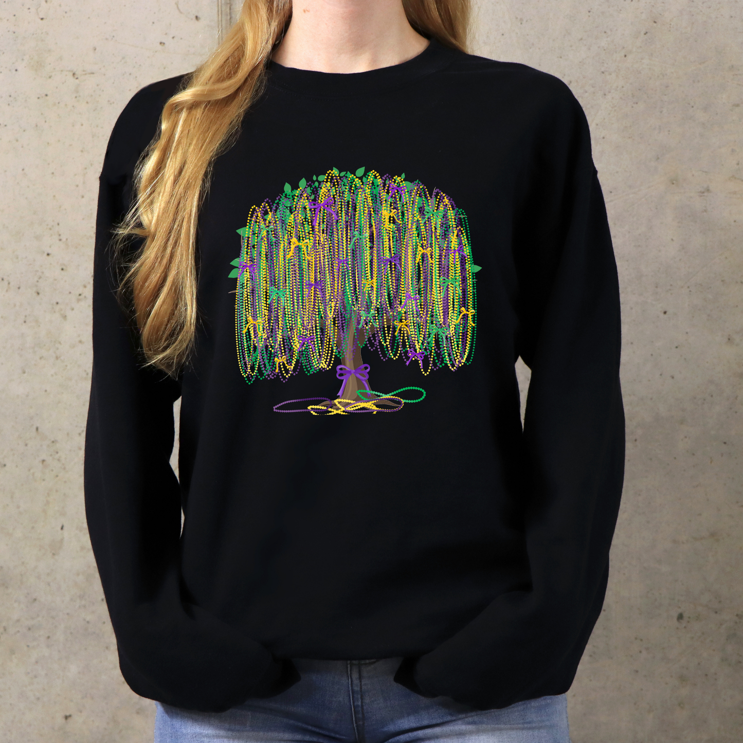 MARDI GRAS BEAD TREE GILDAN BRAND (ADULT & YOUTH)