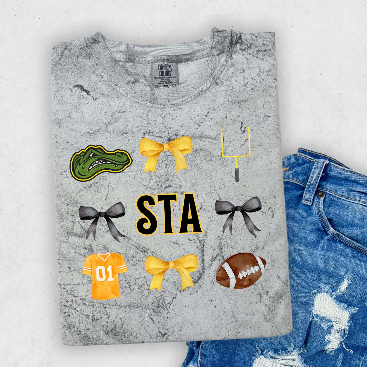 CUTE STA FOOTBALL SCHOOL SPIRIT TEES & SWEATSHIRTS