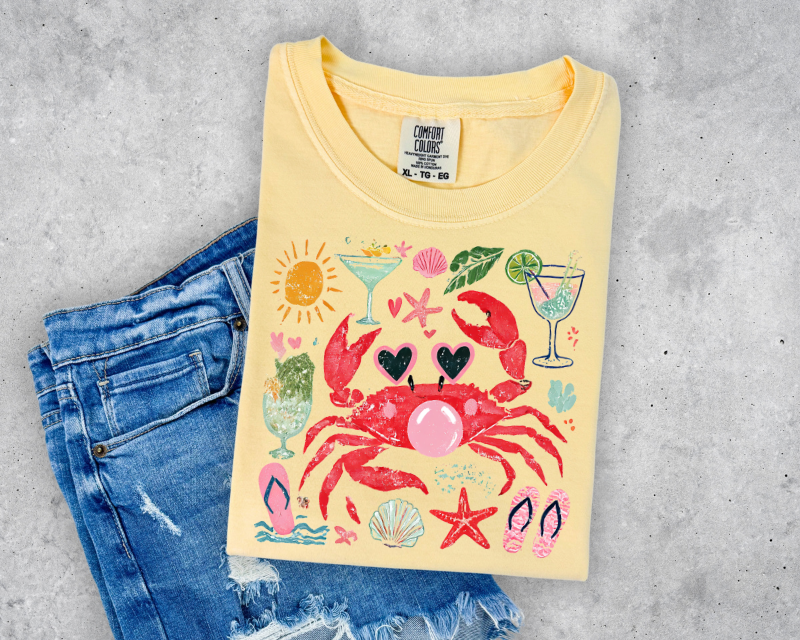 CUTE CRAB SUMMER TEE