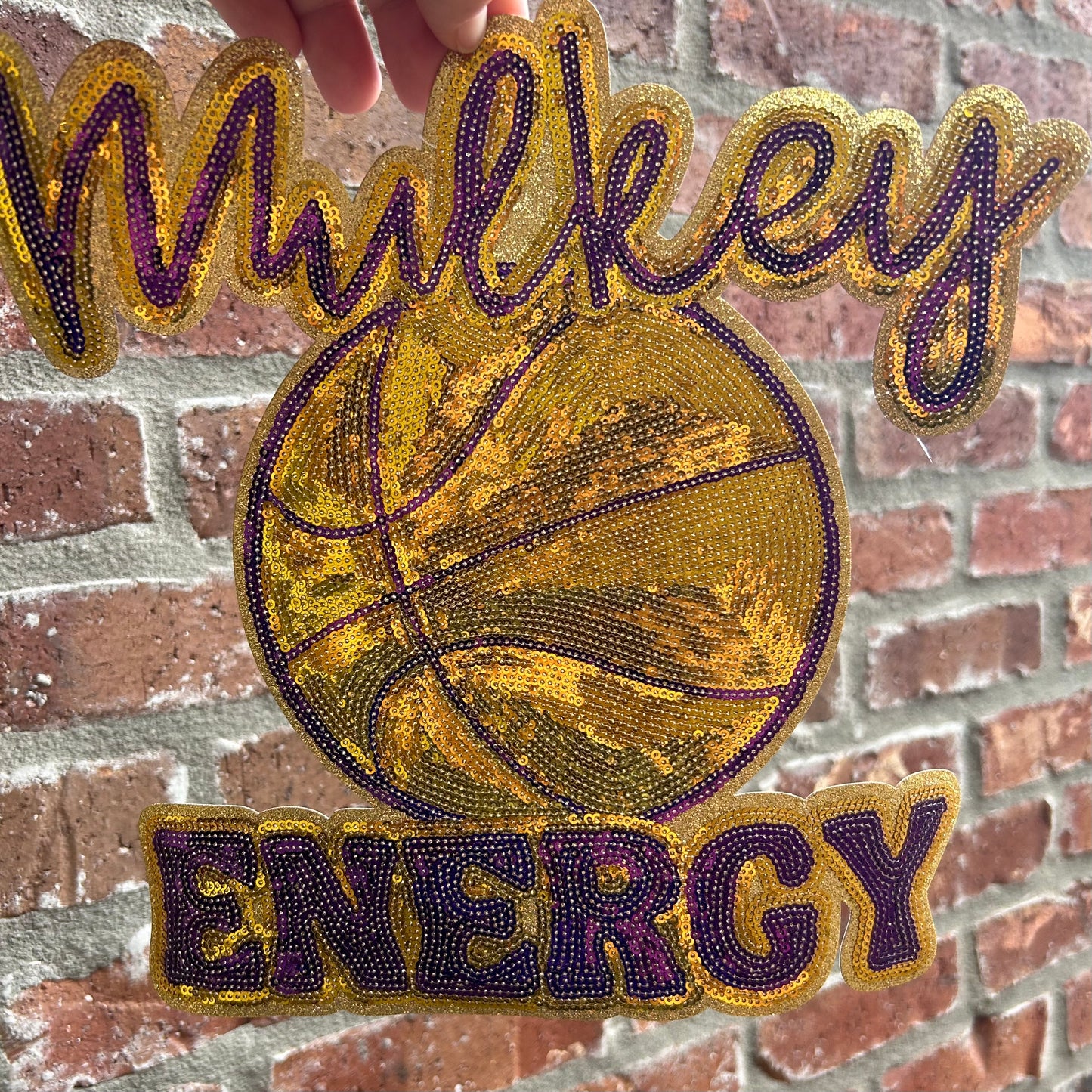 12x12 INCH TALL Mulkey Energy Sequin patch