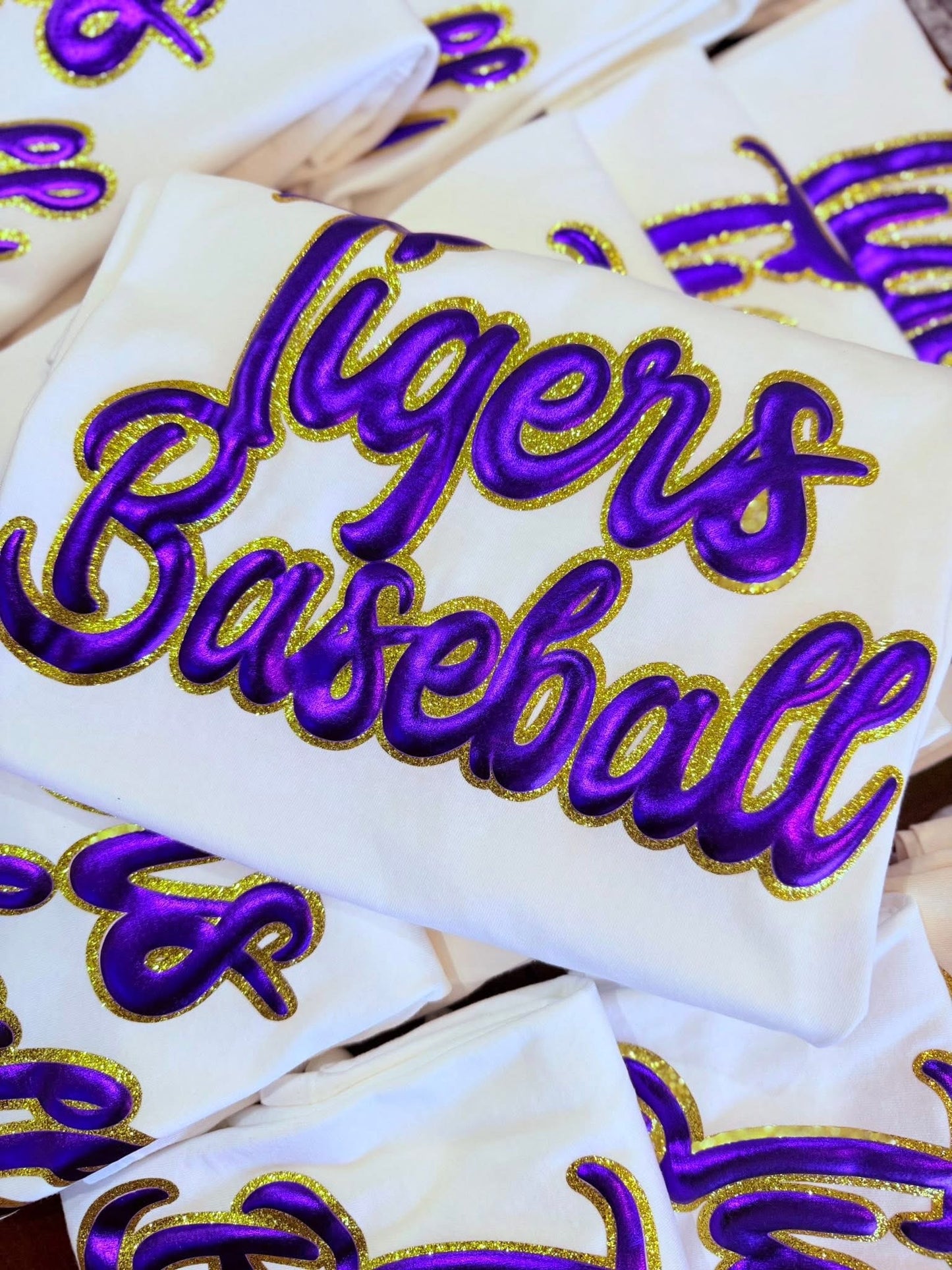 GLITTER AND PUFF TIGERS BASEBALL