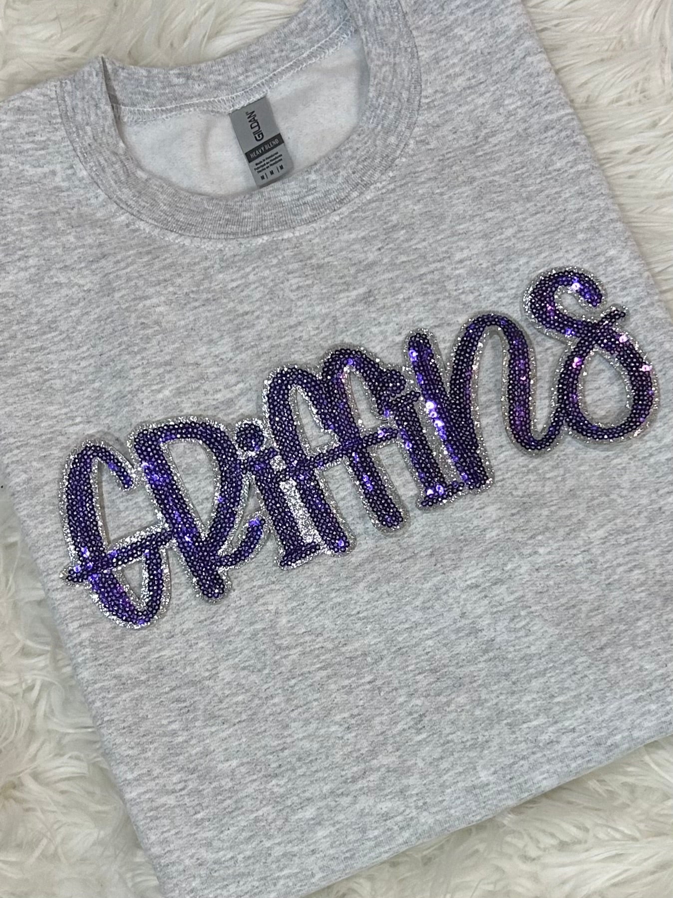 GRIFFINS SEQUIN TEE, LONG SLEEVE AND SWEATSHIRT