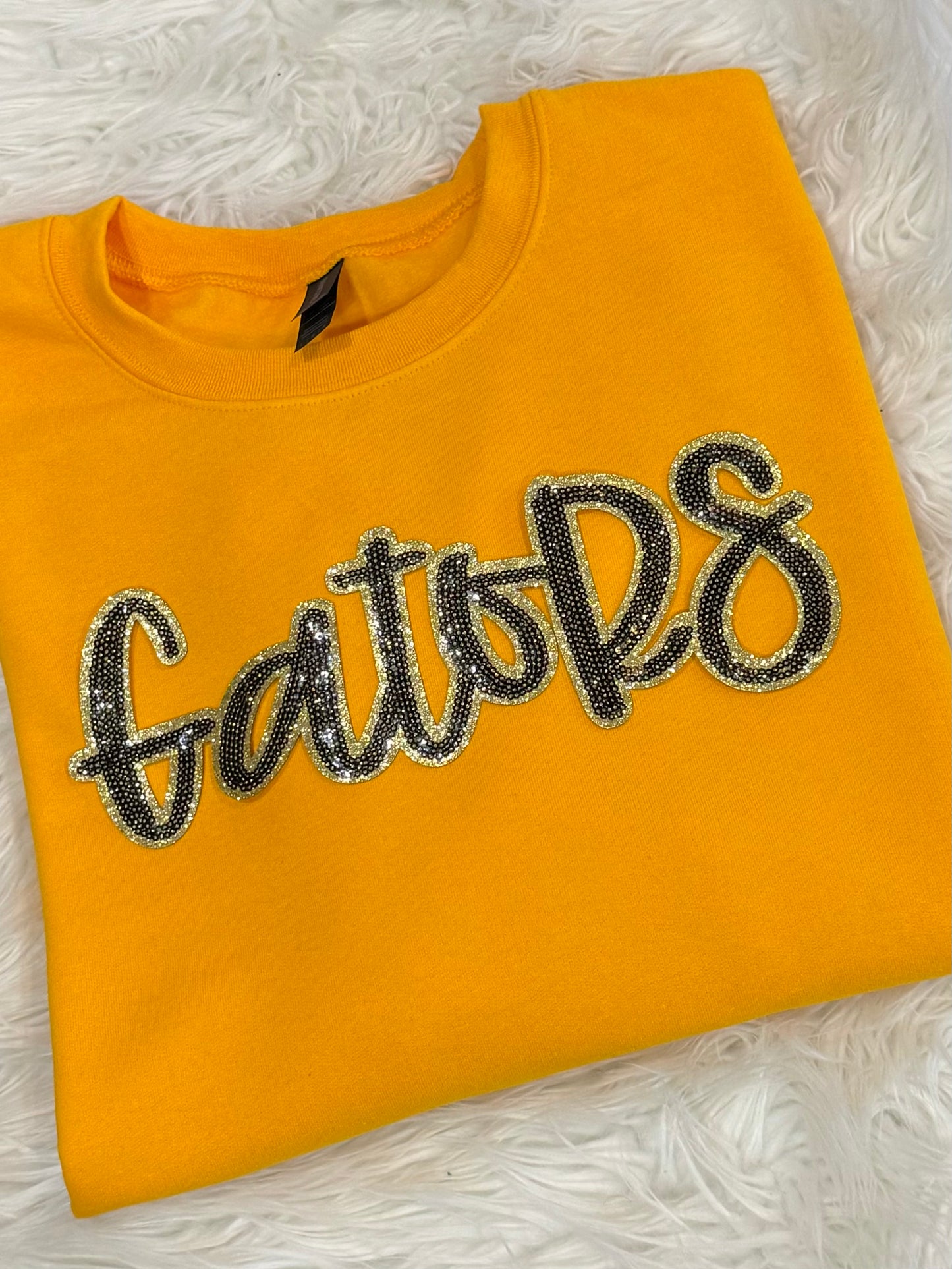 GATORS SEQUIN PATCH TEE, LONG SLEEVE AND SWEATSHIRT