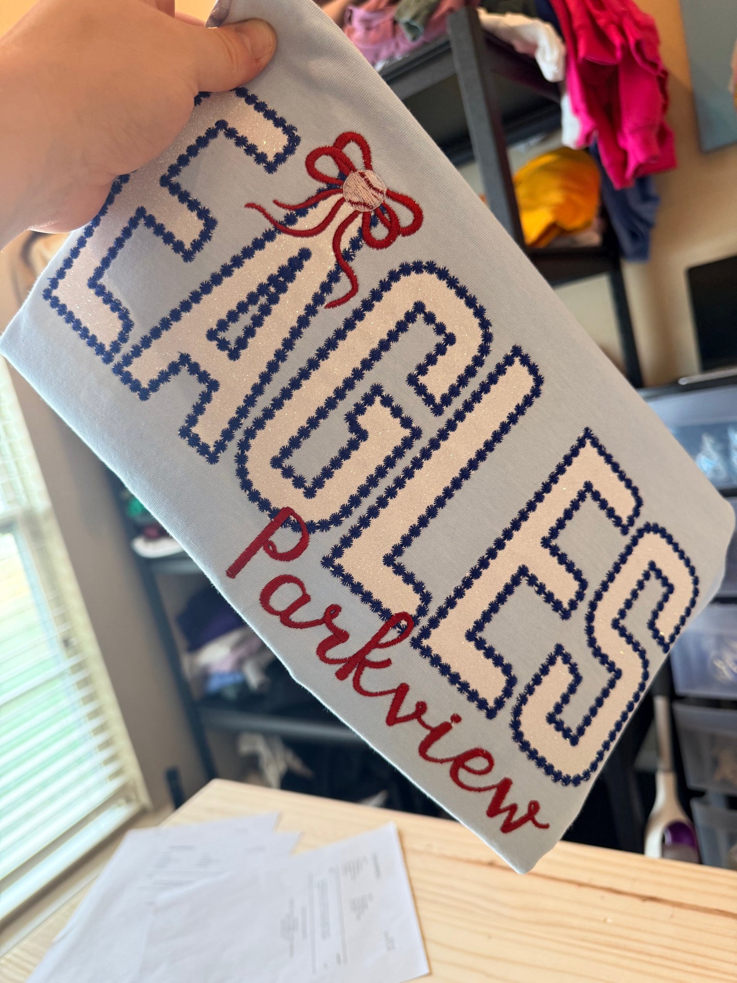 PARKVIEW EAGLES GLITTER APPLIQUE