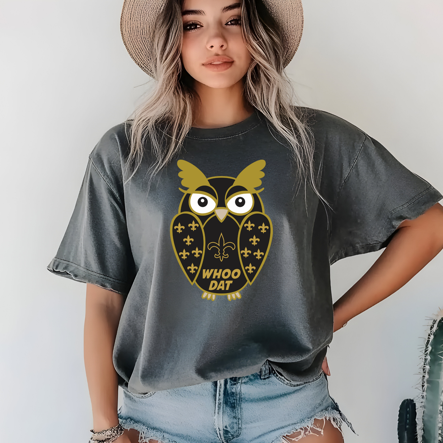 WHO DAT OWL TEE
