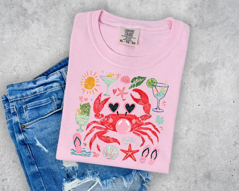CUTE CRAB SUMMER TEE