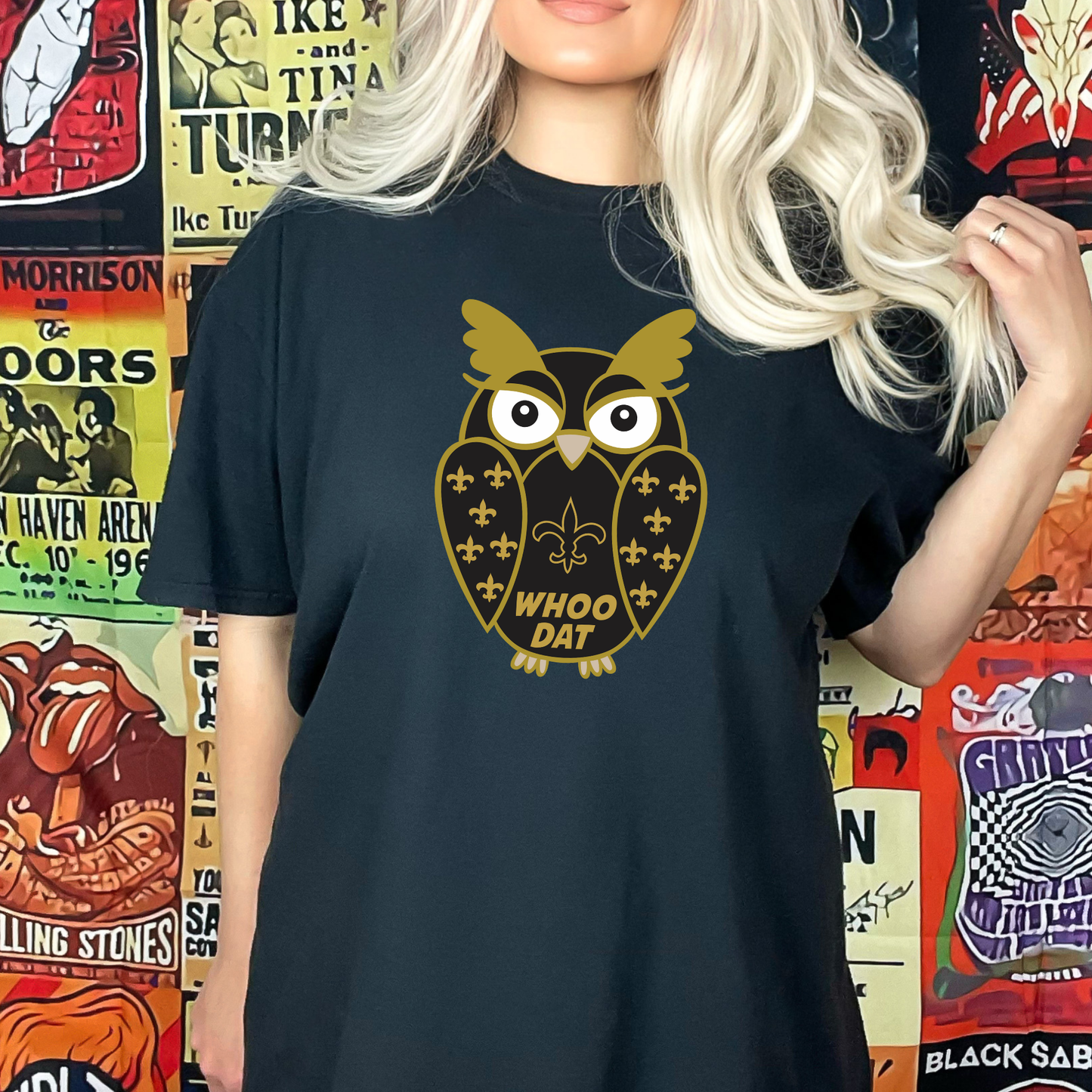 WHO DAT OWL TEE