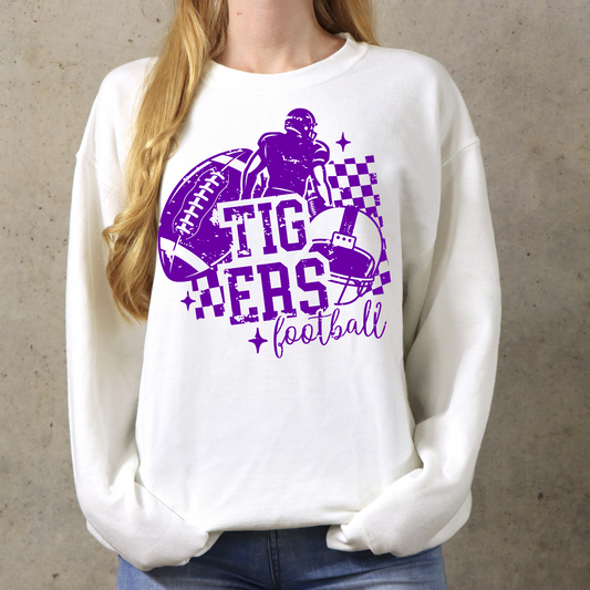 TIGERS FOOTBALL TEES AND SWEATSHIRTS