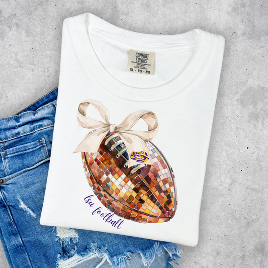 MOSAIC FOOTBALL COMFORT COLORS TEE