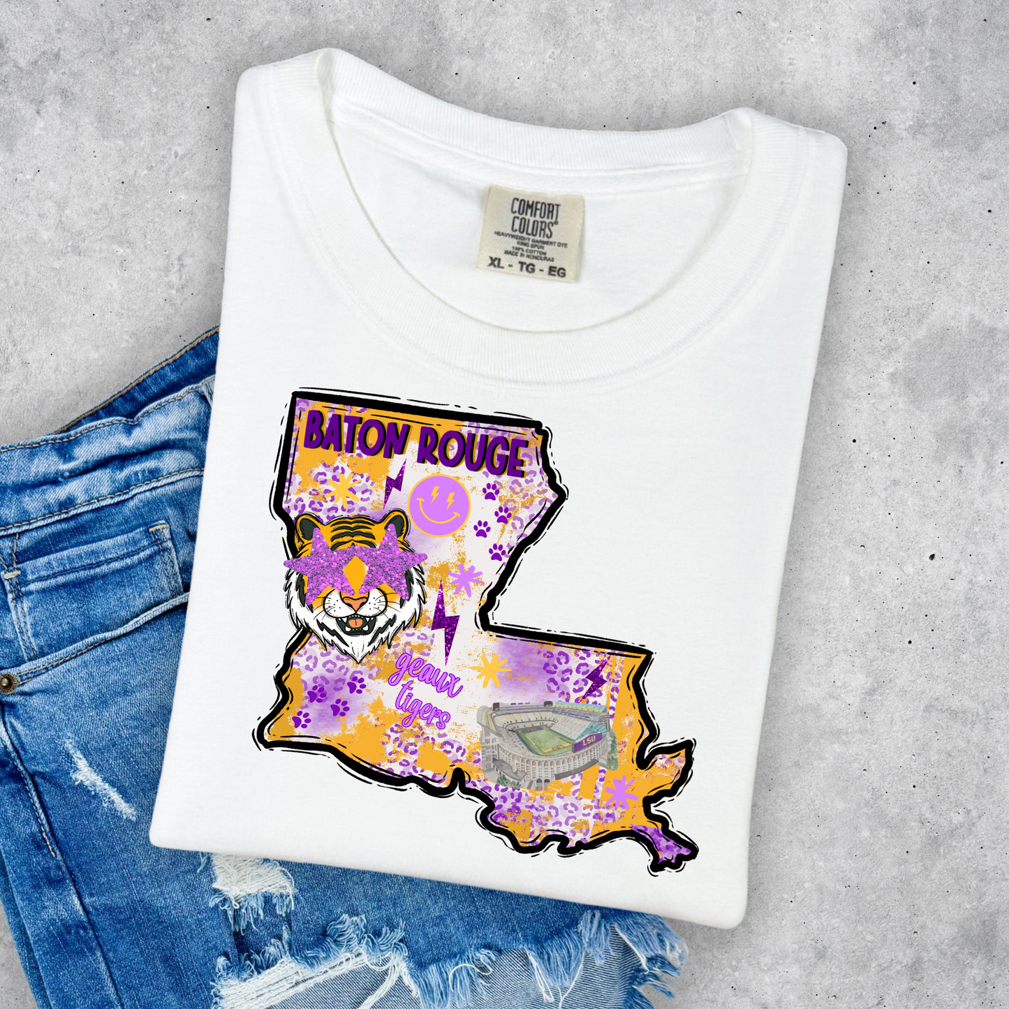 LA STATE SPIRIT TEE