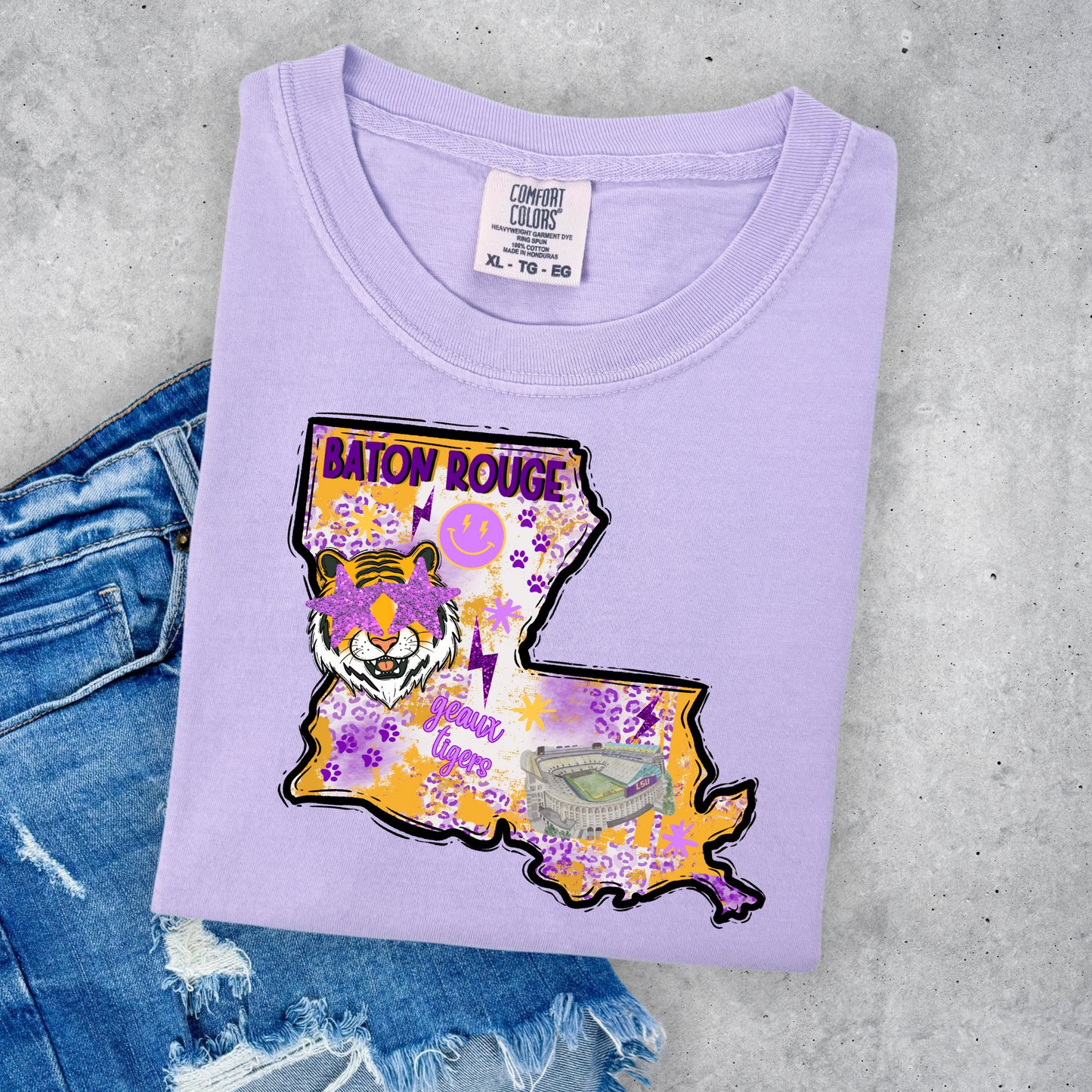 LA STATE SPIRIT TEE