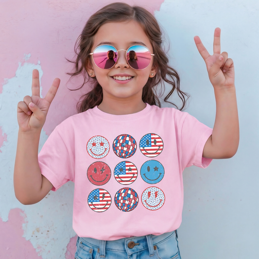 YOUTH PATRIOTIC SMILEY FACES