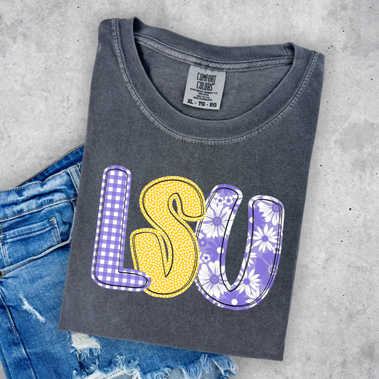 PASTEL FLORAL GAME DAY TEE