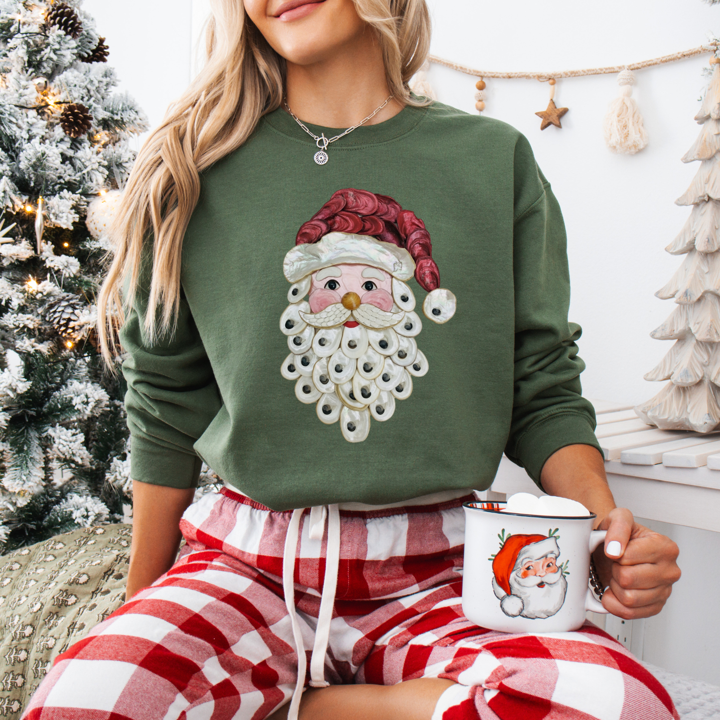 OYSTER SHELL SANTA TEES & SWEATSHIRTS