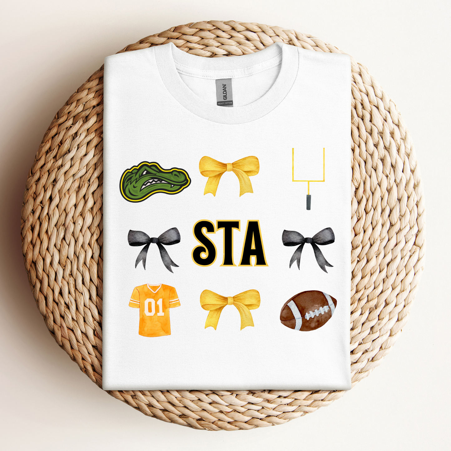 CUTE STA FOOTBALL SCHOOL SPIRIT TEES & SWEATSHIRTS