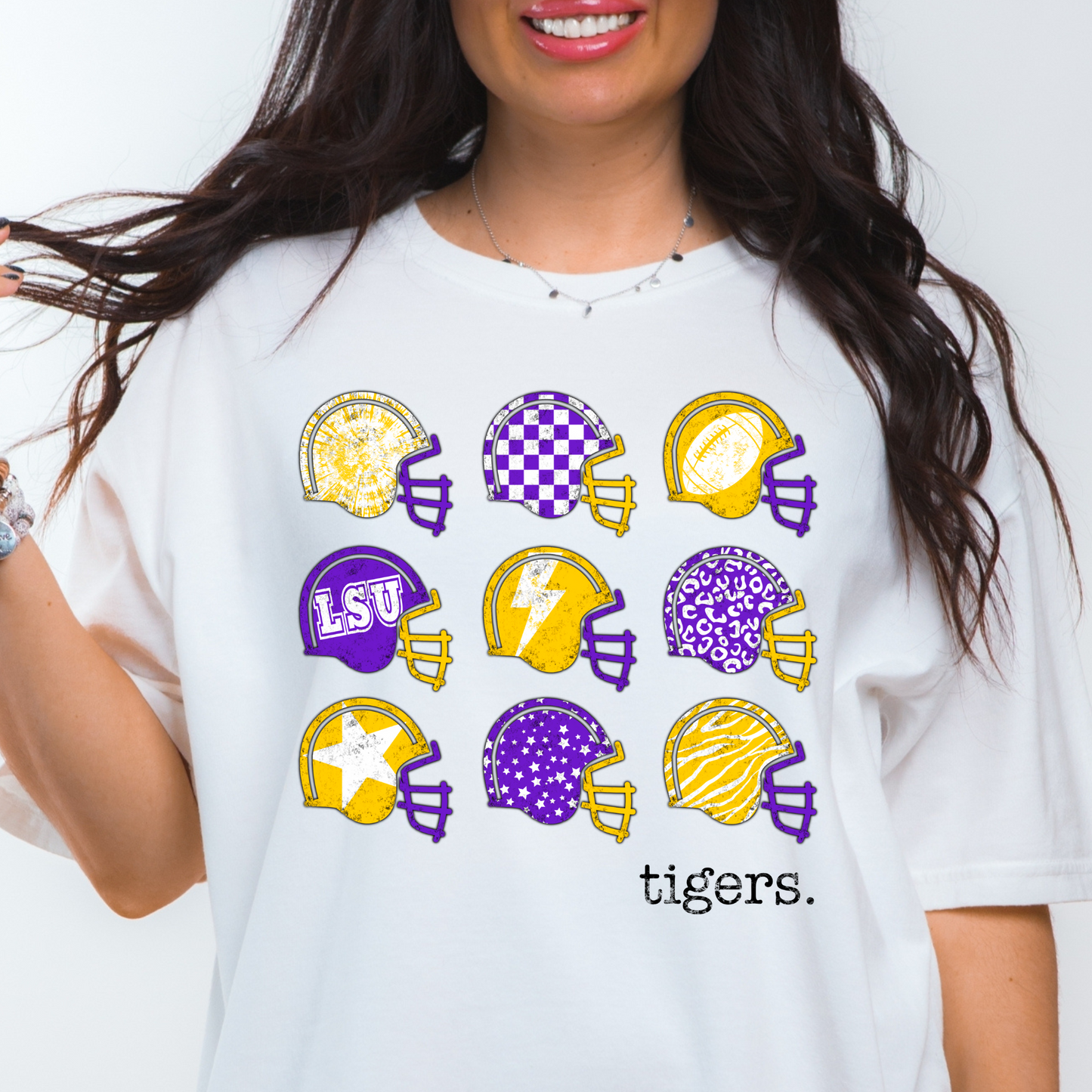 TIGER FOOTBALL HELMETS TEE