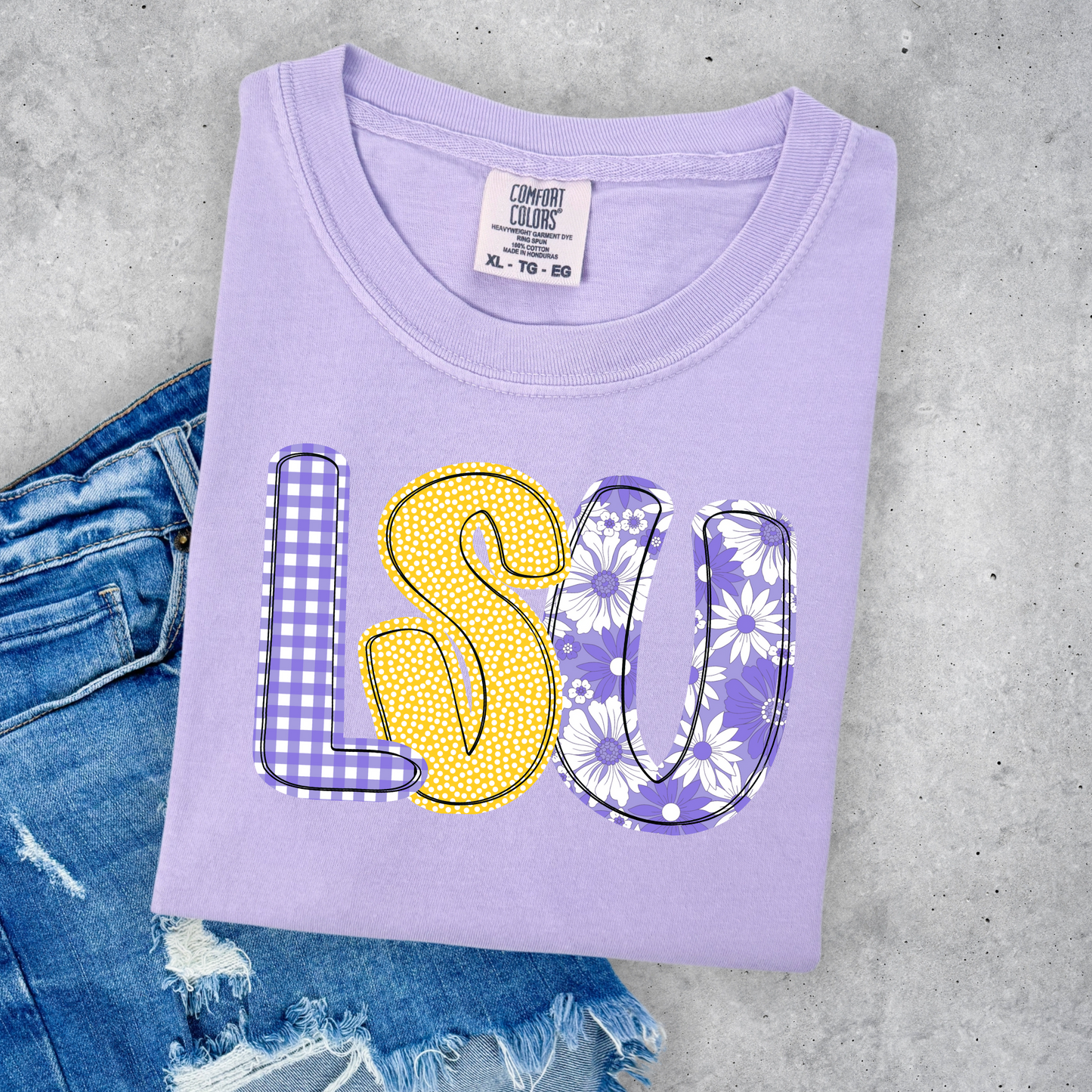 PASTEL FLORAL GAME DAY TEE