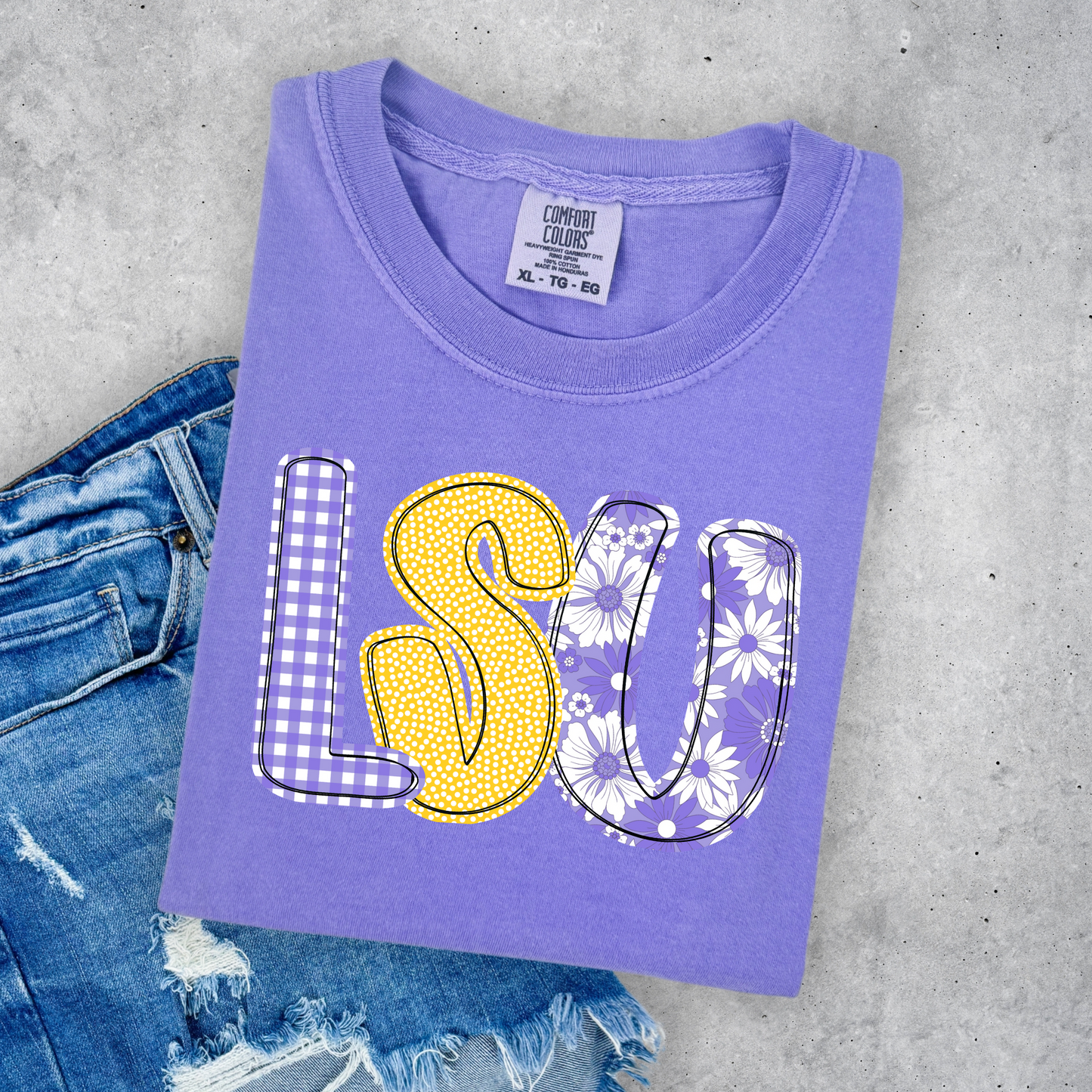 PASTEL FLORAL GAME DAY TEE