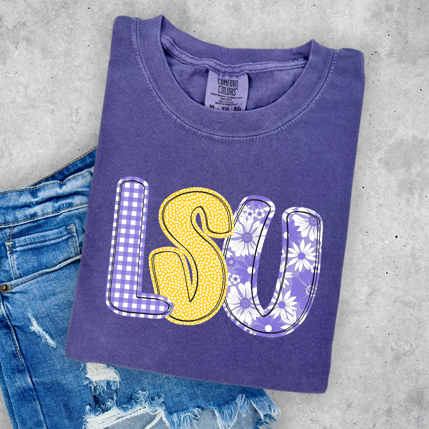 PASTEL FLORAL GAME DAY TEE