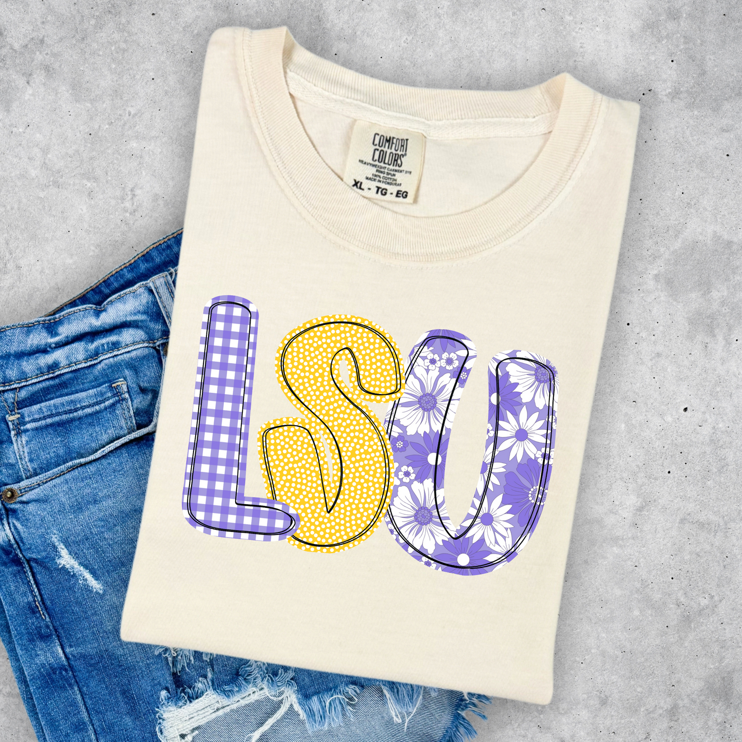 PASTEL FLORAL GAME DAY TEE