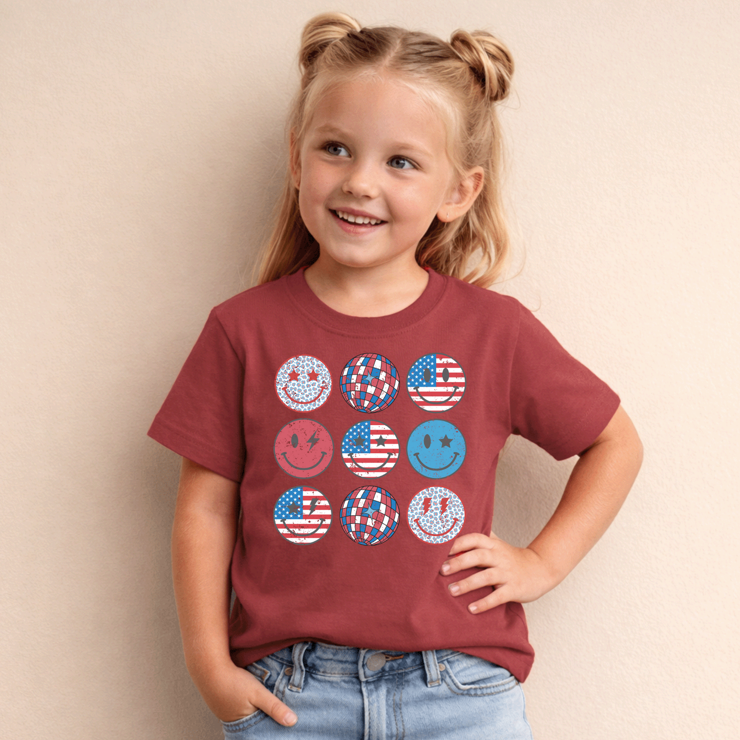 YOUTH PATRIOTIC SMILEY FACES