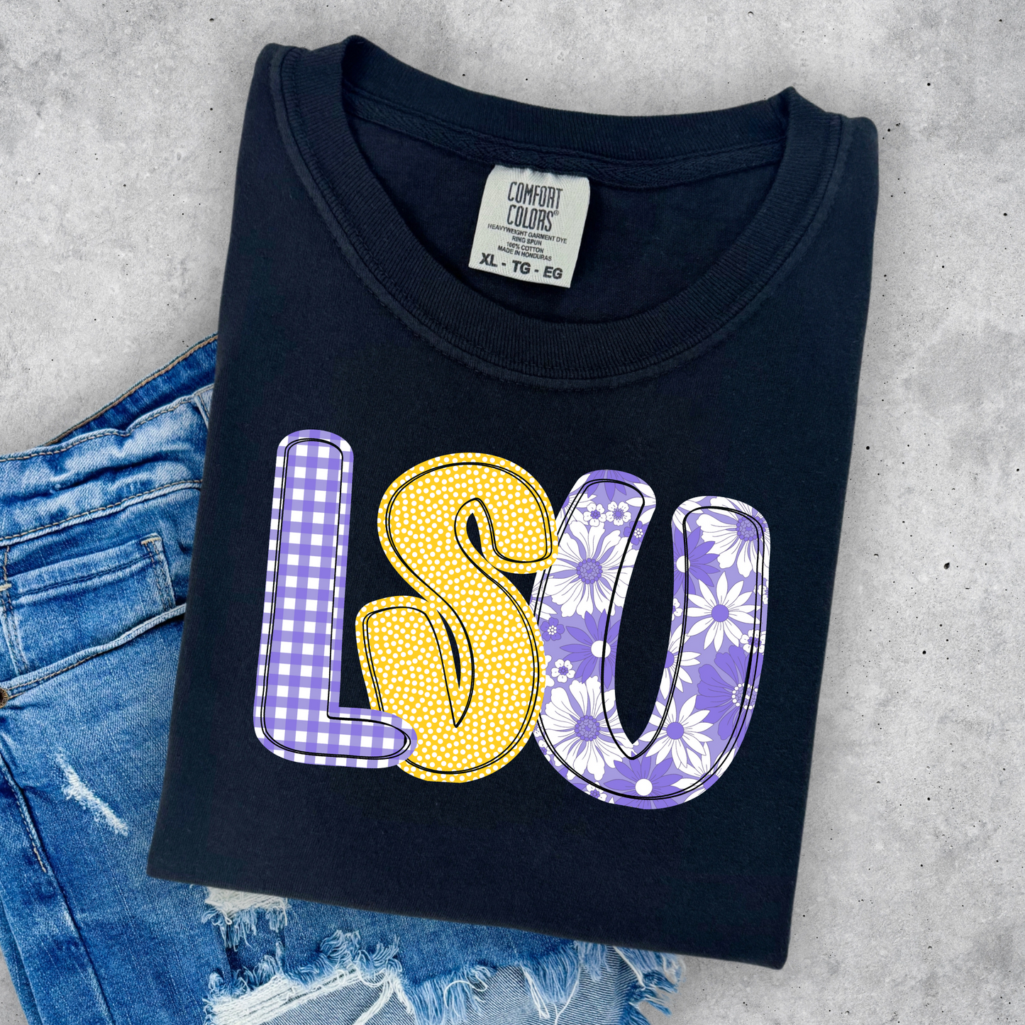 PASTEL FLORAL GAME DAY TEE