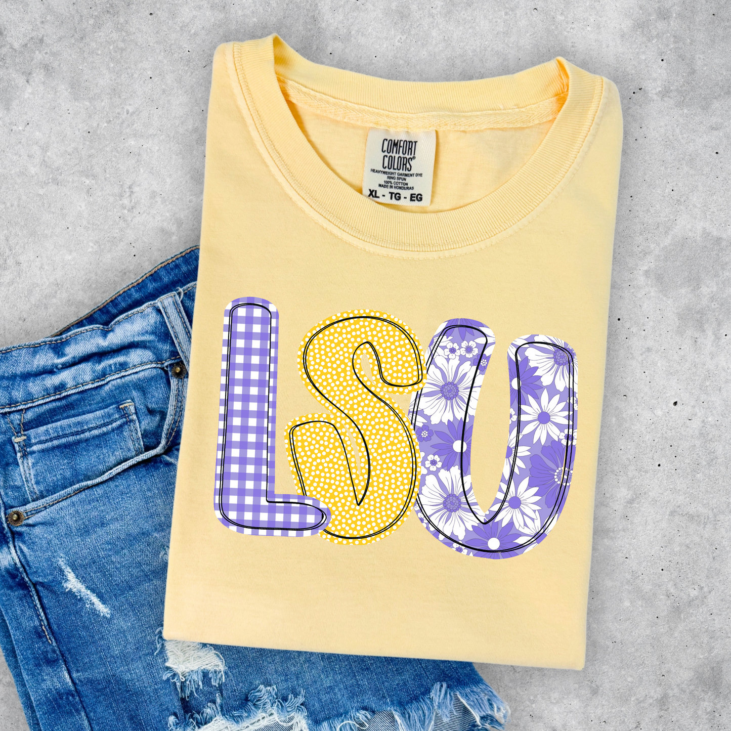 PASTEL FLORAL GAME DAY TEE