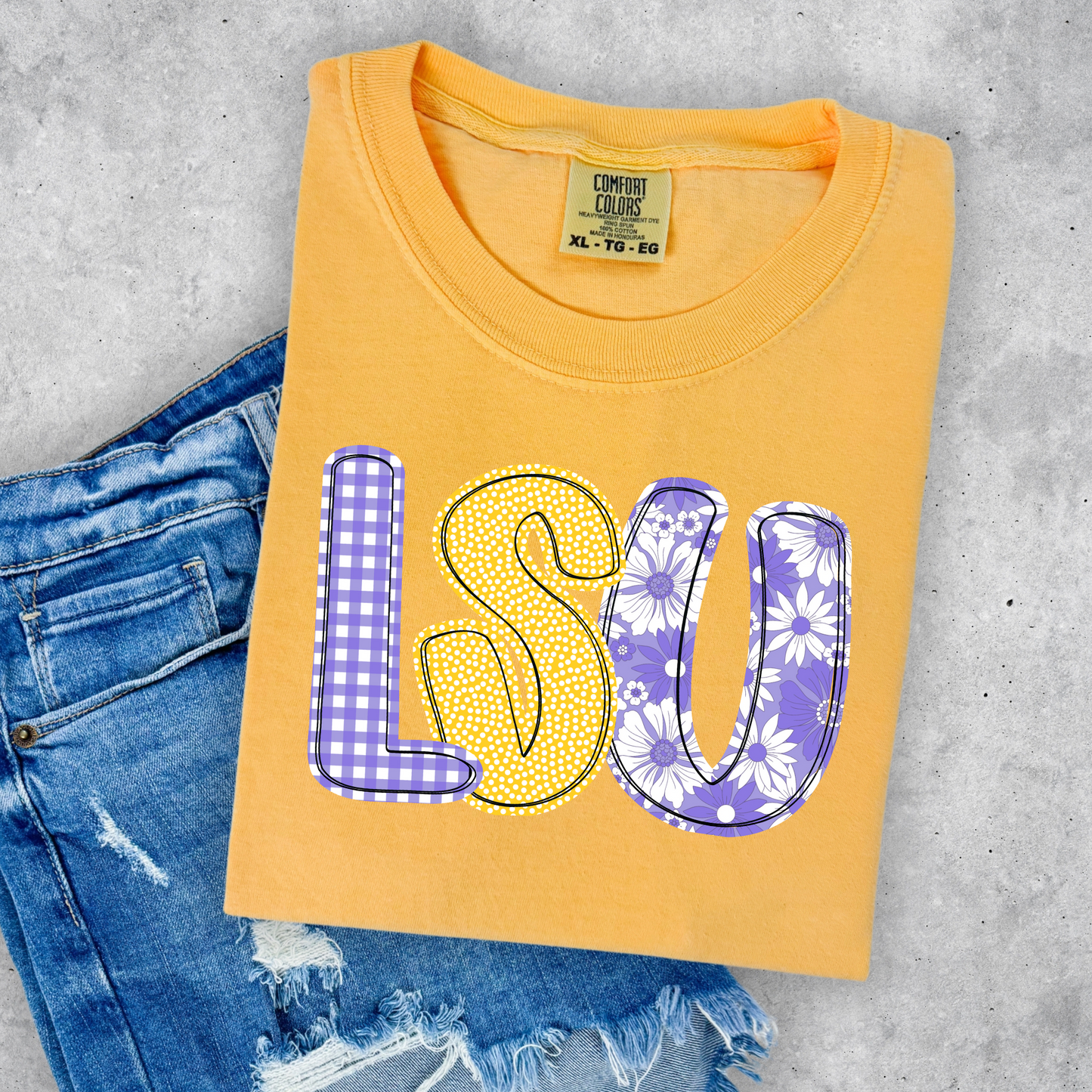 PASTEL FLORAL GAME DAY TEE