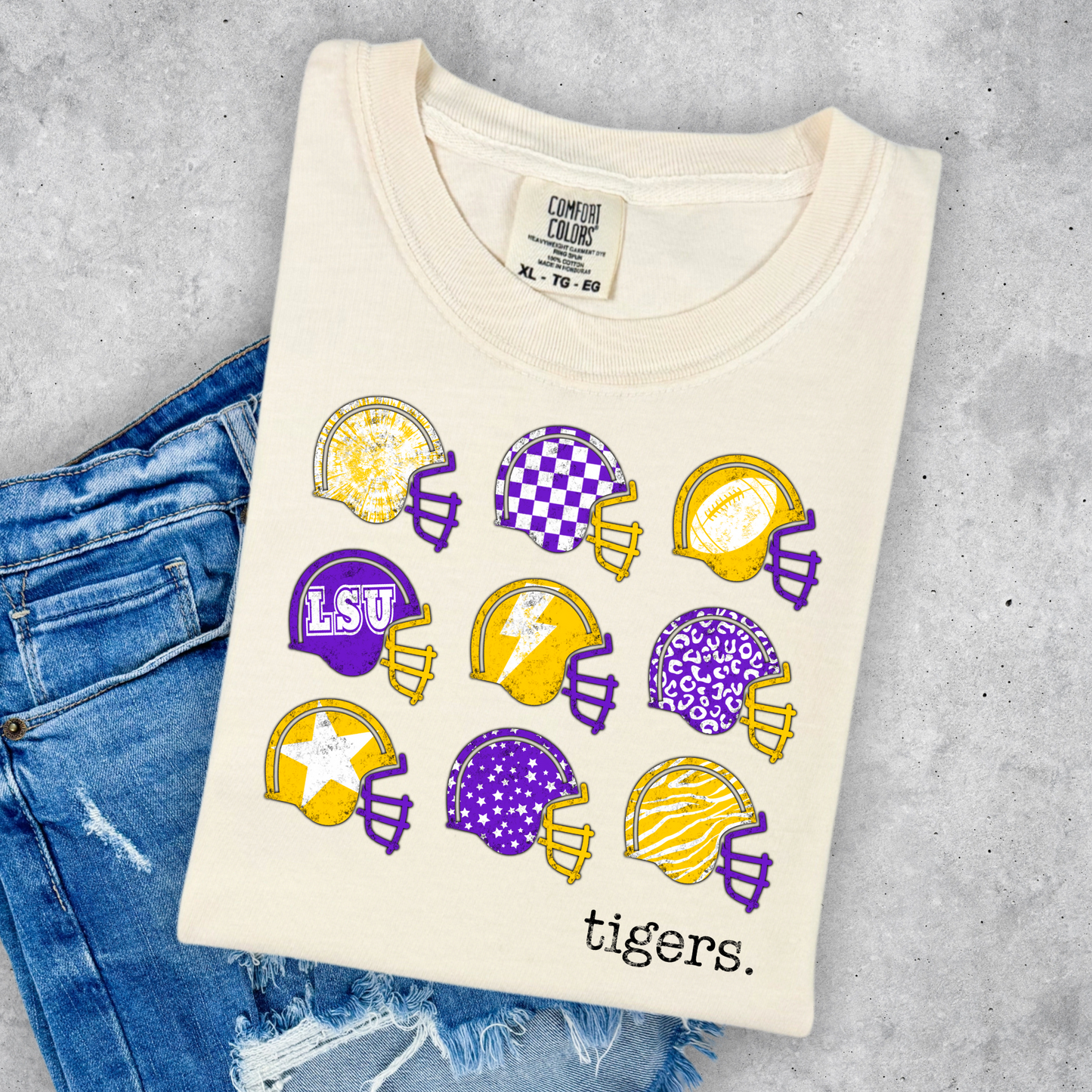 TIGER FOOTBALL HELMETS TEE