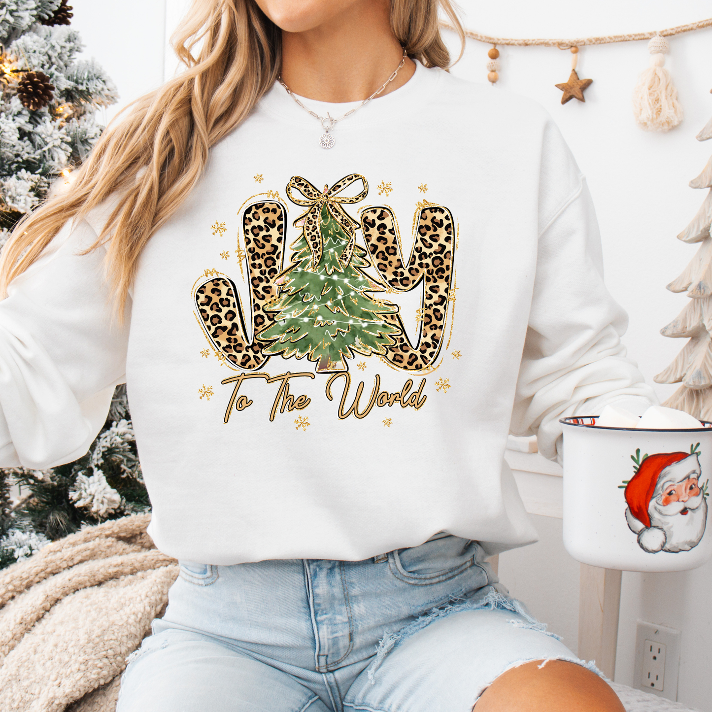 JOY TO THE WORLD CHRISTMAS SWEATSHIRT (5 COLORS)