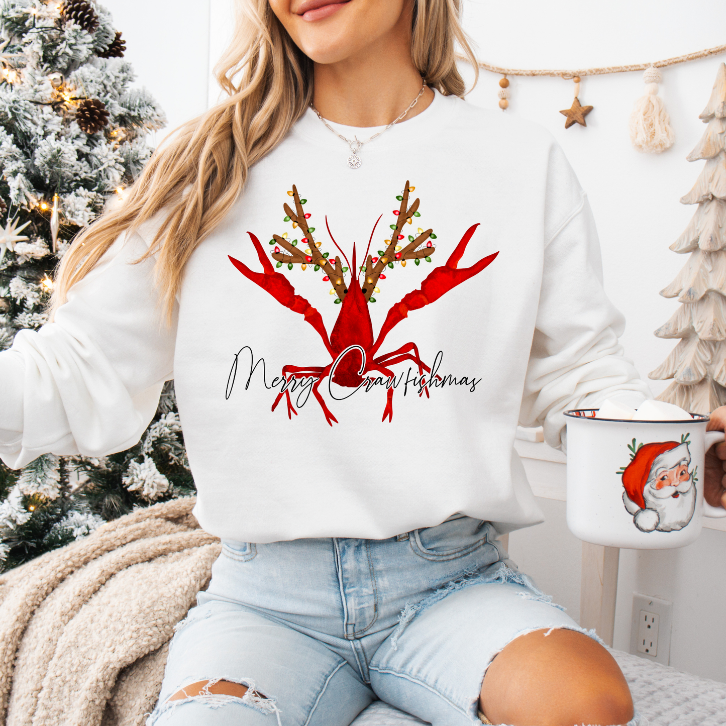 MERRY CRAWFISHMAS TEES & SWEATSHIRTS