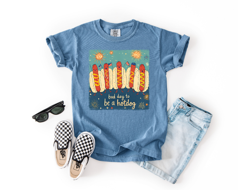 YOUTH COMFORT COLORS BAD DAY TO BE A HOTDOG