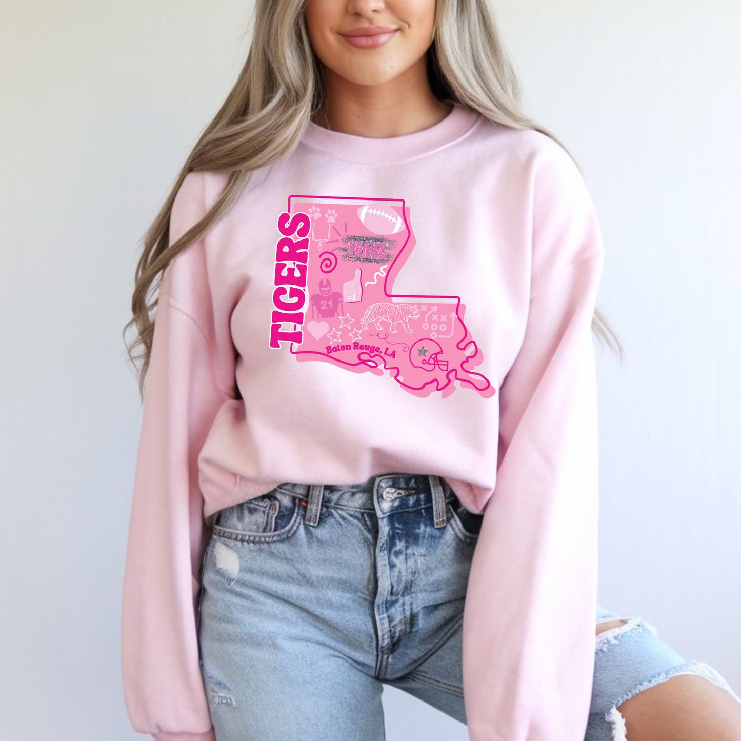 PINK TIGERS TEES AND SWEATSHIRTS