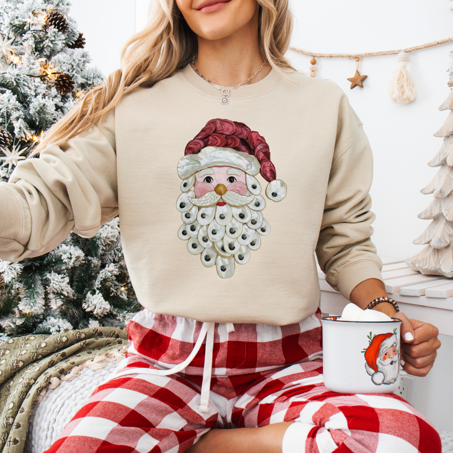 OYSTER SHELL SANTA TEES & SWEATSHIRTS