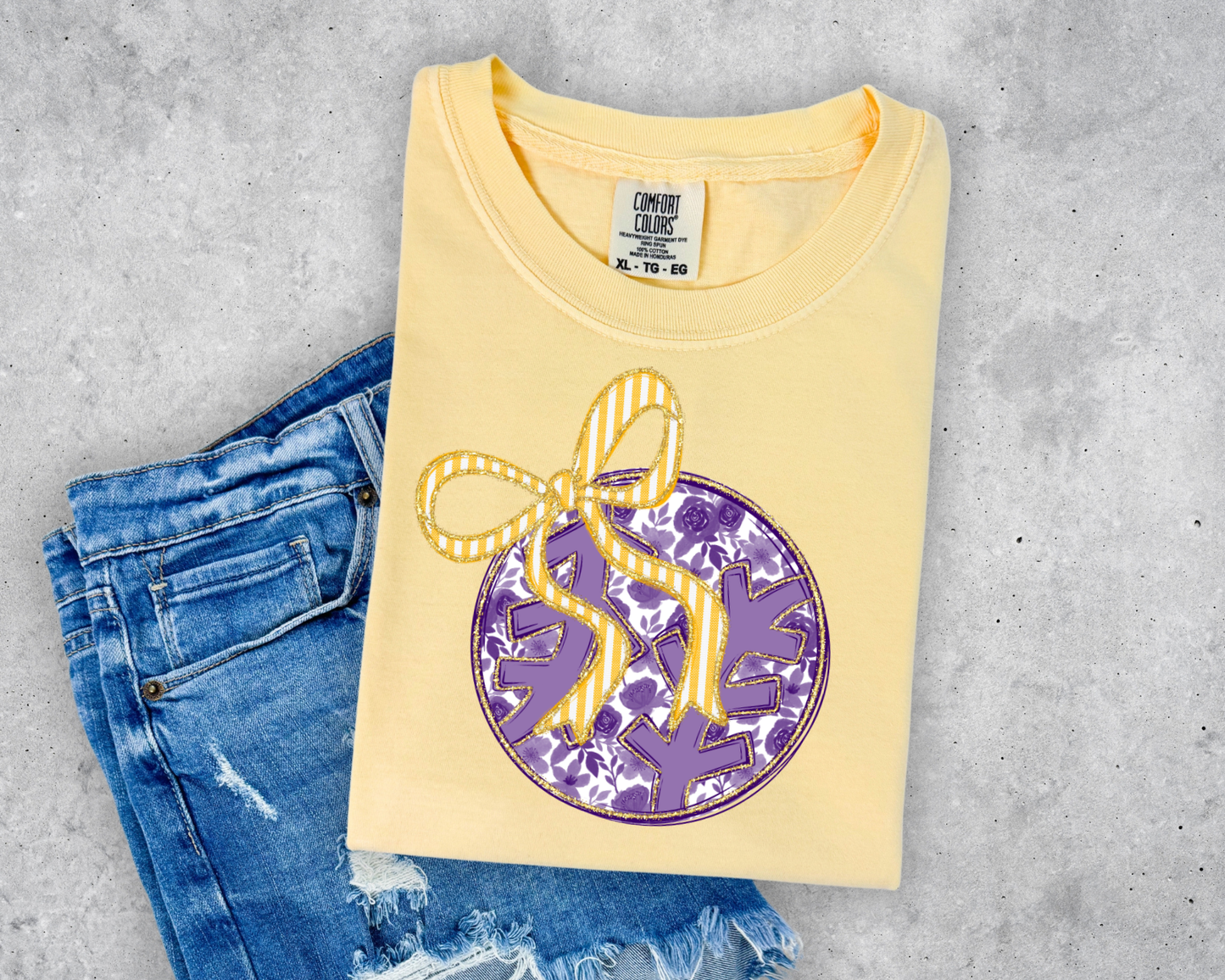 FLORAL BASEBALL COMFORT COLORS