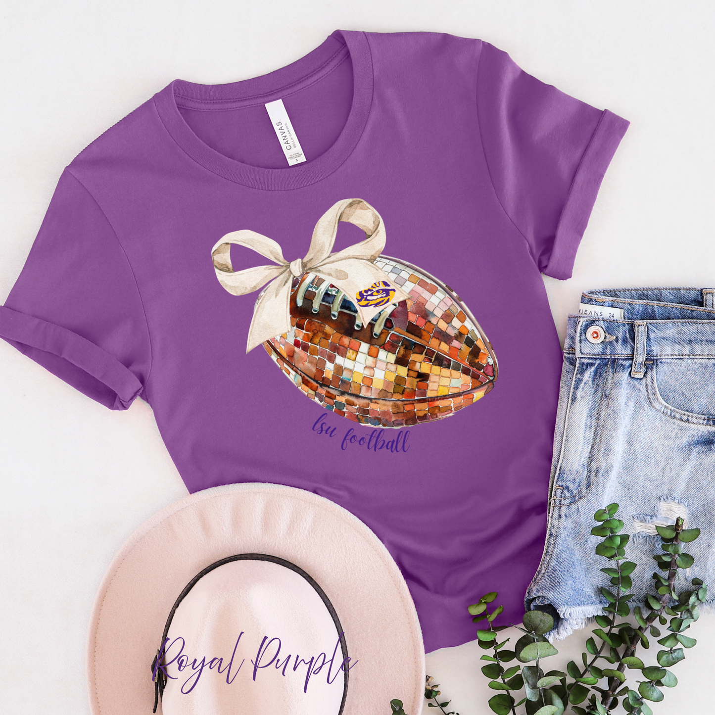 MOSAIC FOOTBALL BELLA CANVAS TEE