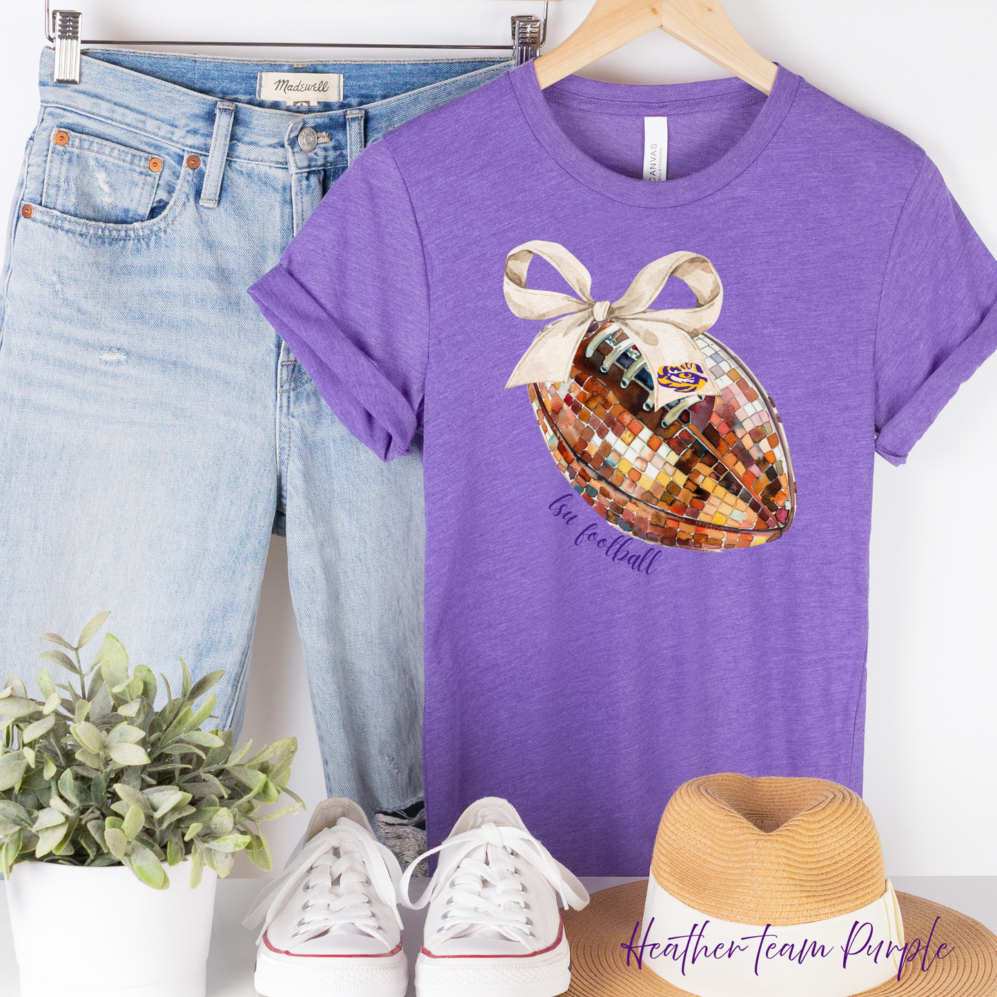 MOSAIC FOOTBALL BELLA CANVAS TEE