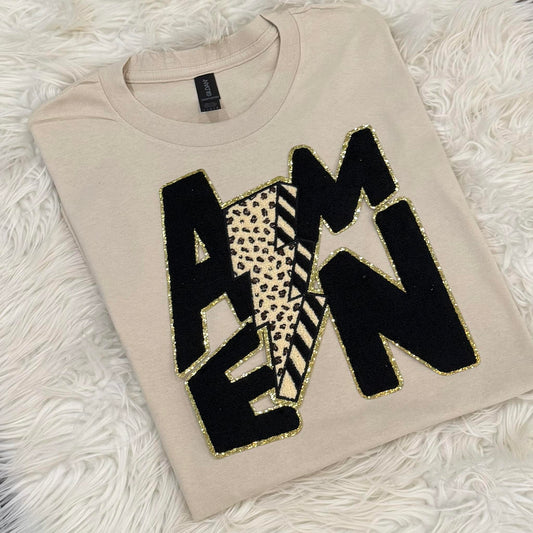 11 INCH READY TO PRESS AMEN PATCH