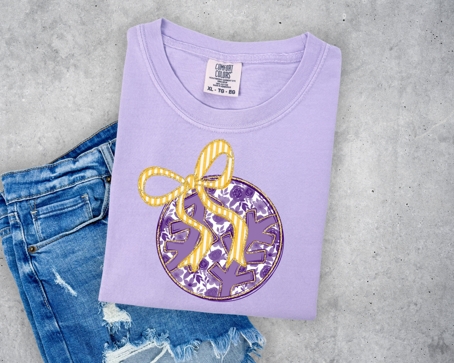 FLORAL BASEBALL COMFORT COLORS