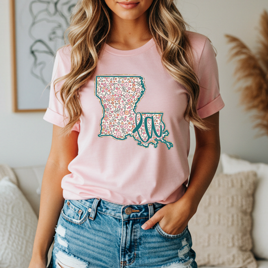 FLORAL LOUISIANA TEE
