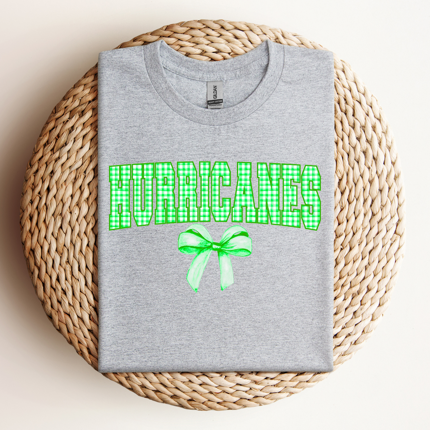 PLAID HURRICANES WITH BOW TEES & SWEATSHIRTS