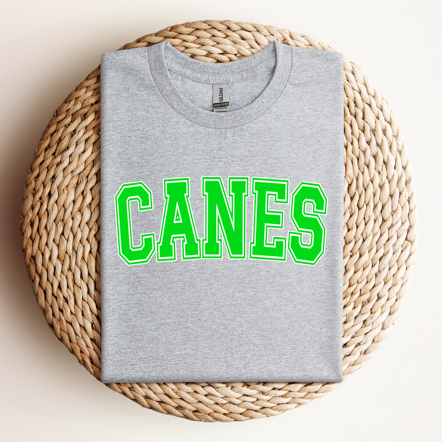 COLLEGE BLOCK FONT CANES -TEES & SWEATSHIRTS