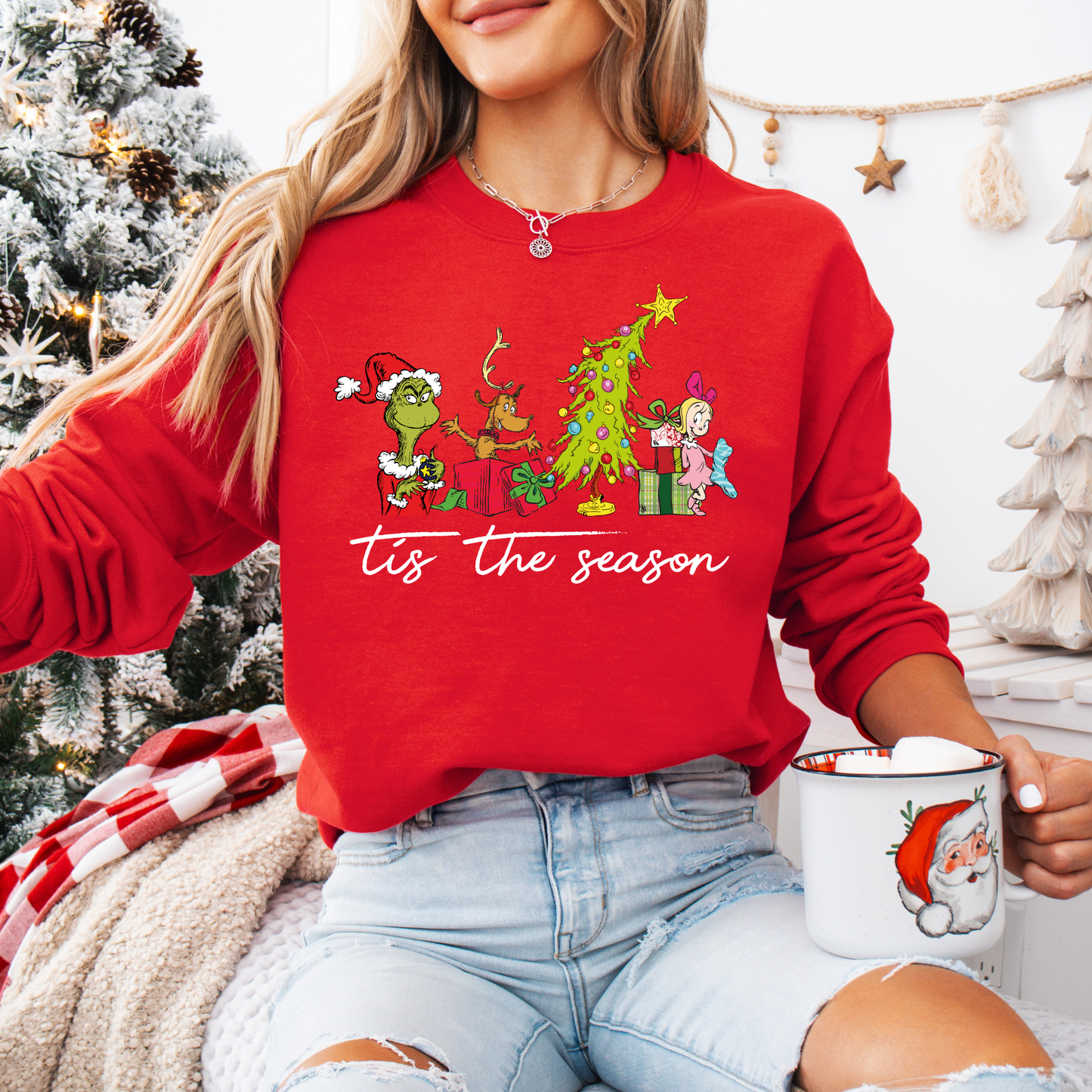 GRINCH TIS THE SEASON SHORT SLEEVE TEES, LONG SLEEVE TEES & SWEATSHIRTS