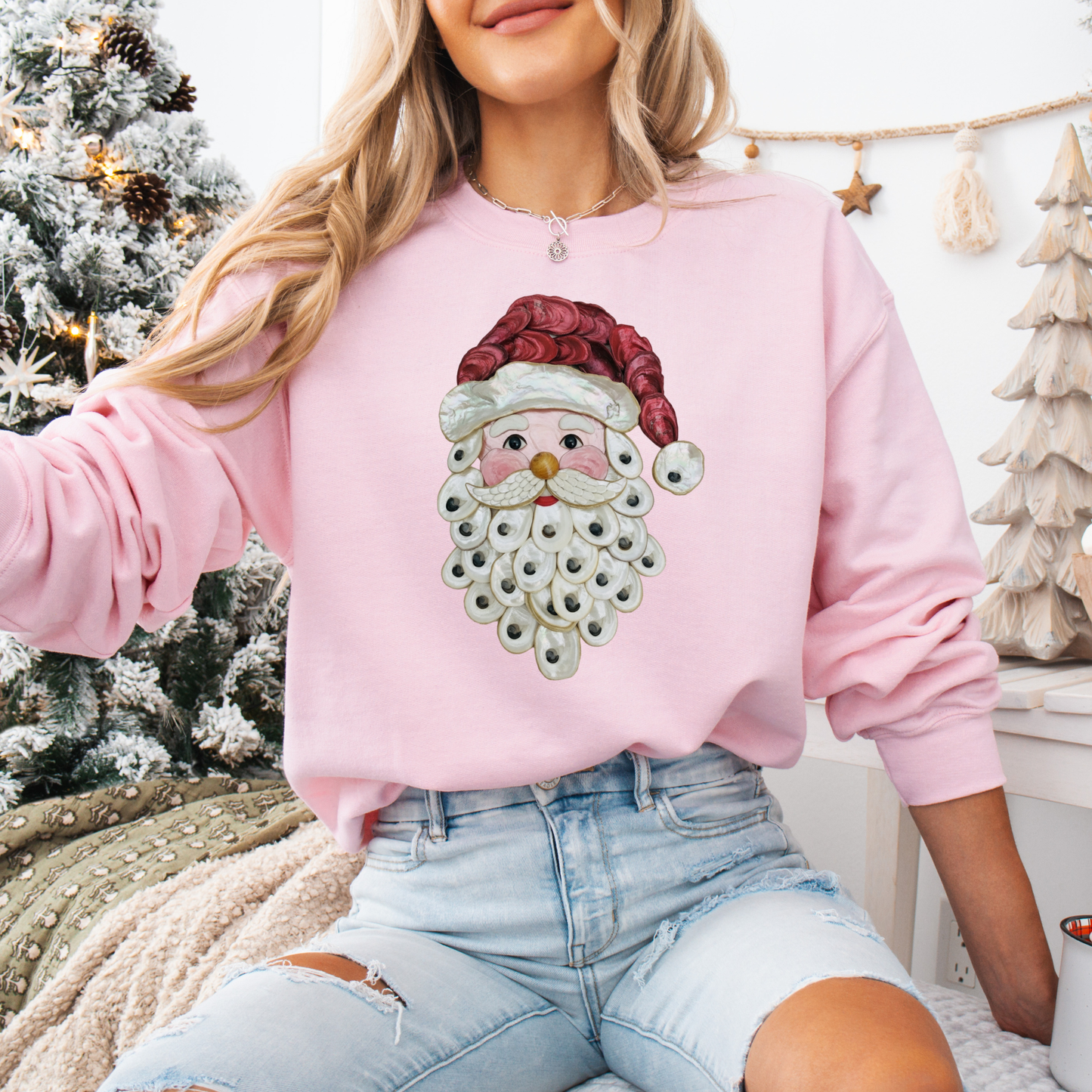 OYSTER SHELL SANTA TEES & SWEATSHIRTS