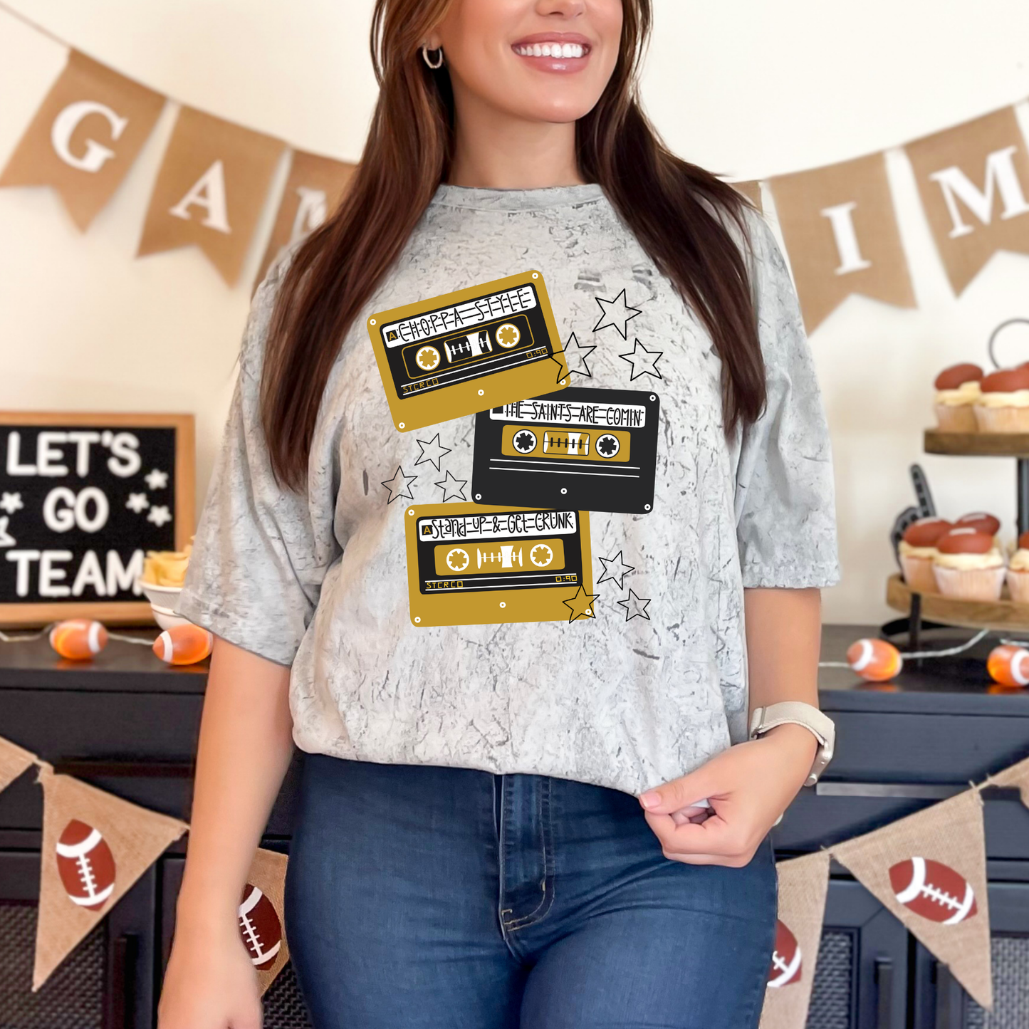 SAINTS GAME DAY PLAY LIST TEES
