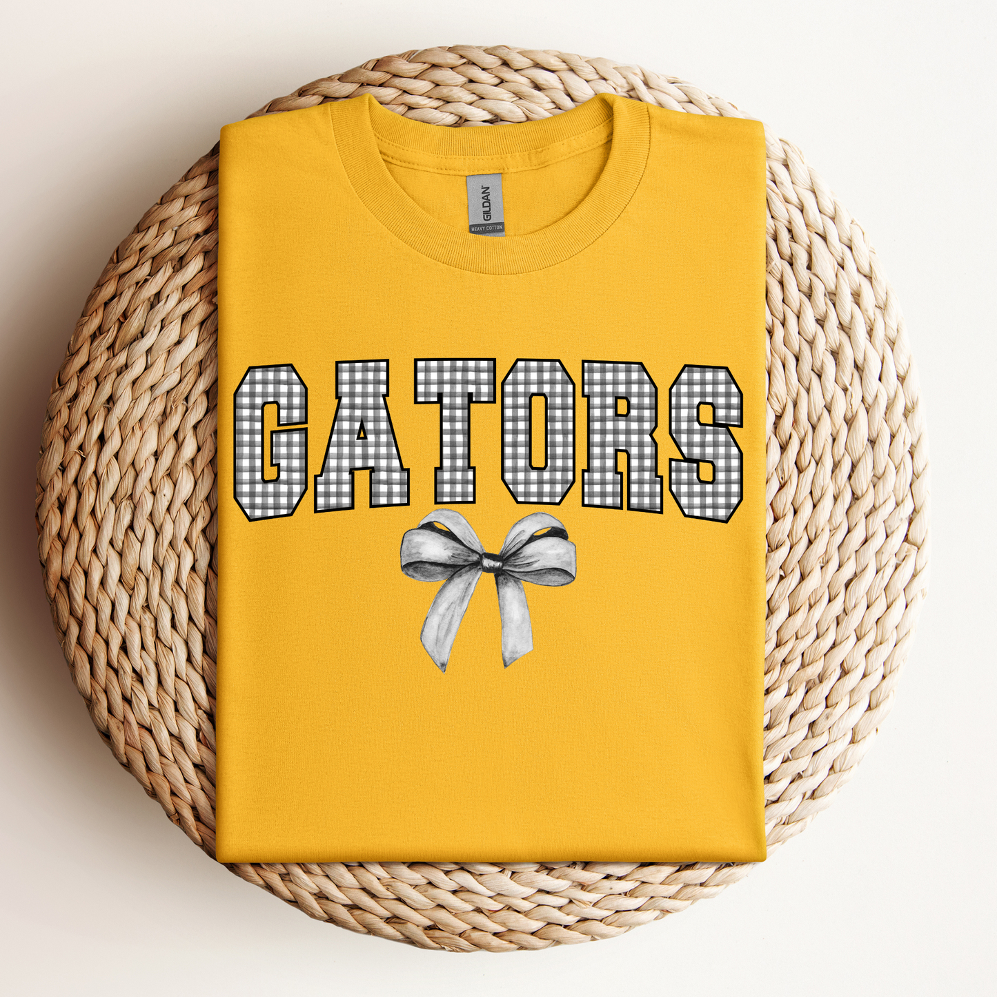 PLAID GATORS WITH BOW TEES & SWEATSHIRTS